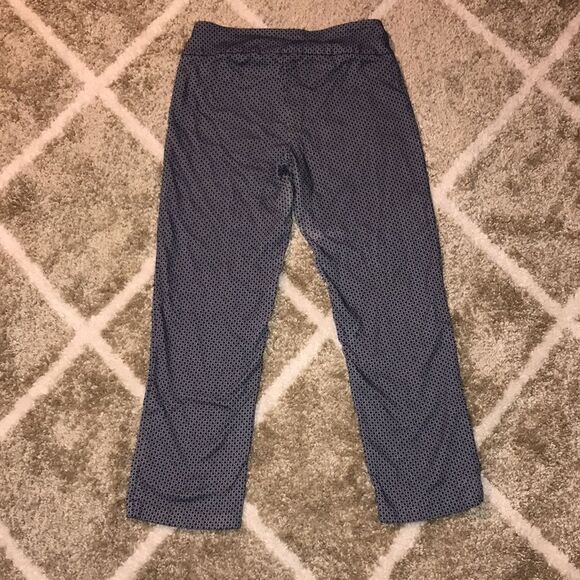 New Directions Navy Patterned Stretchy Pants - Picture 5 of 6
